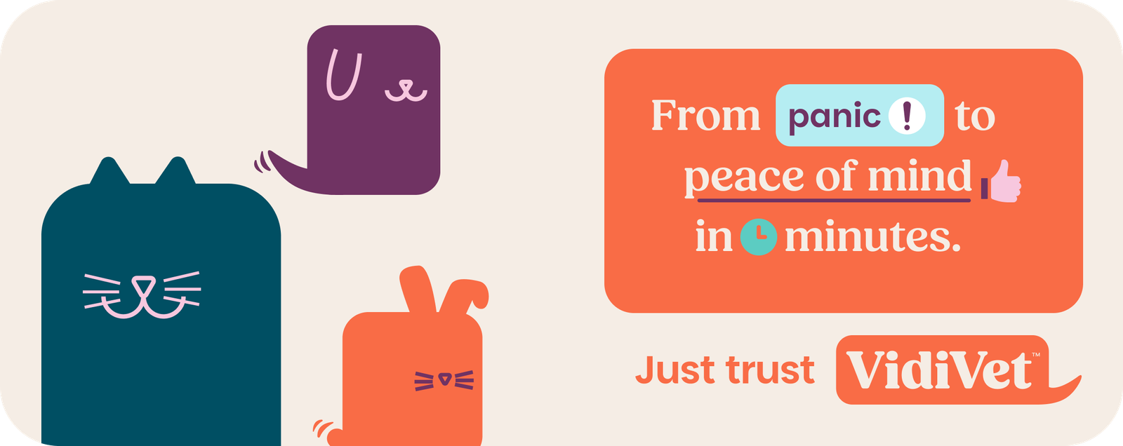 vidivet peace of mind banner